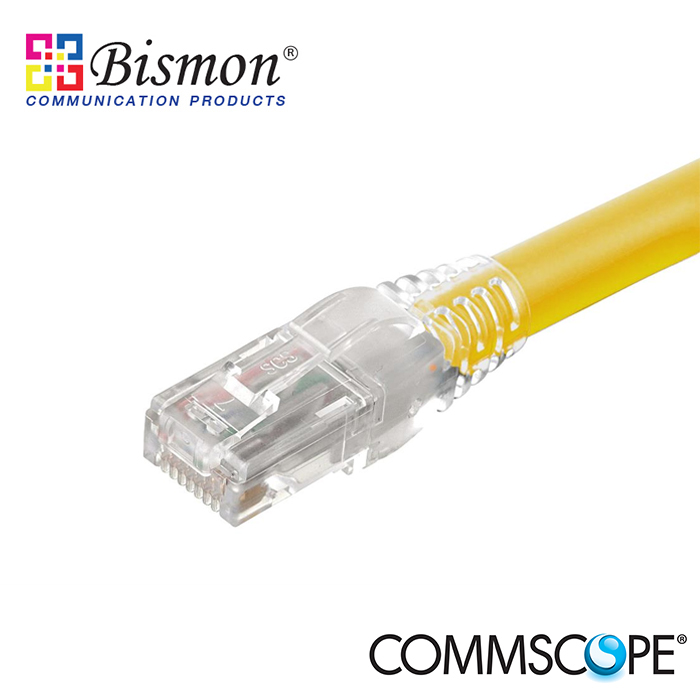 Commscope-Patch-Cord-Cat-6-UTP-Unshielded-Yellow-4ft-1-2M-7ft-2-1M-10-ft-3M